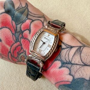 Brighton Silver and Black Women's Watch